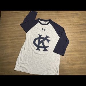 Under Armour, 3/4 sleeve, KC Monarchs Tee (Small)